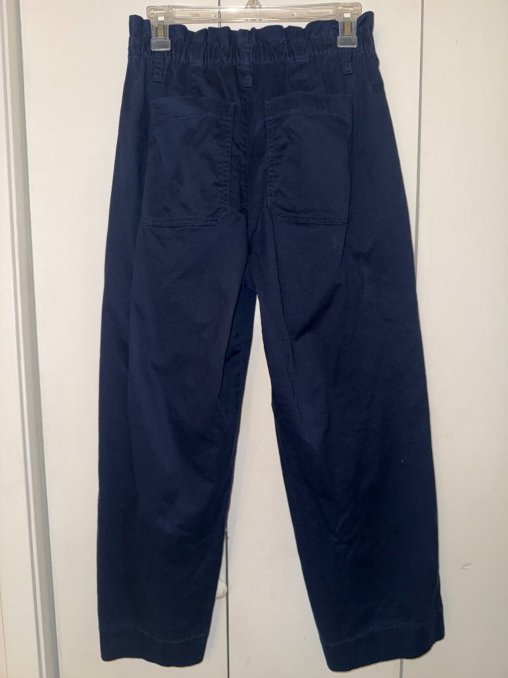LOFT High Waist, Wide Leg, Cropped Twill Pants - Picture 5 of 9